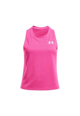 Polera de malla UA Tech niña Rosado