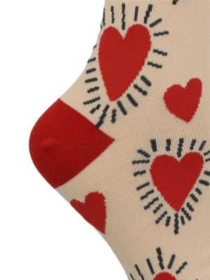 Imagen 2 del producto Calcetín Algodón Mujer C Heart Crema