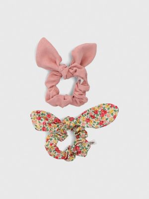 Pack 2 Scrunchie Algodón Niña Rosado