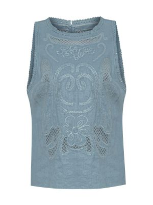Blusa Lino Orgánico Mujer Cleep Gris