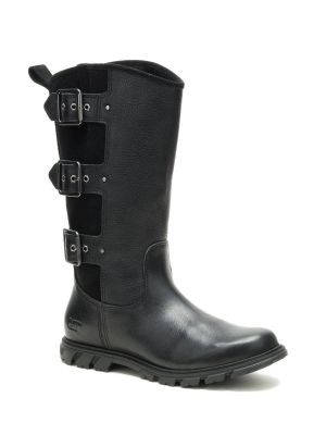 Bota Cuero Mujer Notion Buckle Negro