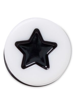 Imagen 1 del producto Jibbitz Crocs Estrella Negra 3d Blanco