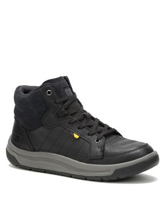 Zapatilla cuero con caña Apa Cush Mid Negro Hombre