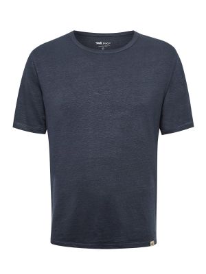 Polera Lino Orgánico Hombre Linen Azul