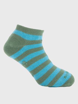 Calcetin Algodón Niño Ped Stripe Verde