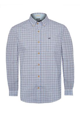 Camisa Algodón Orgánico Hombre Viyellabut Azul