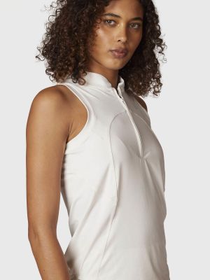 Imagen 2 del producto Polera Mujer Tank Half Zipper Crudo 