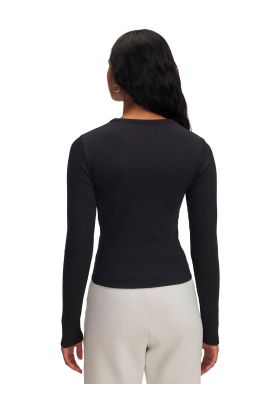 Imagen 2 del producto Polera M/L Lifestyle para mujer Rival Rib negro