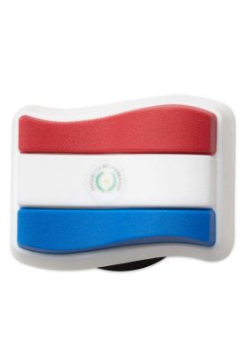 Jibbitz Crocs Bandera Paraguay Blanco