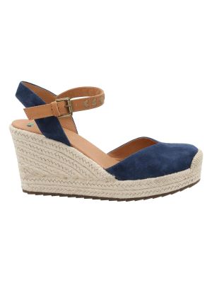 Alpargata Cuero Mujer Lis Azul