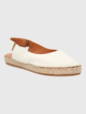 Mocasín Cuero Blanco Mujer Teglio