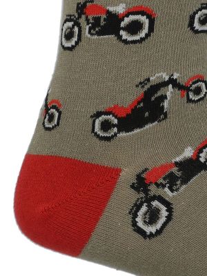 Imagen 2 del producto Calcetín Algodón Hombre C Cuff Moto Verde