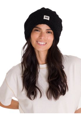 Gorro En Punto Cuffed Sherpa Knit Unisex Negro