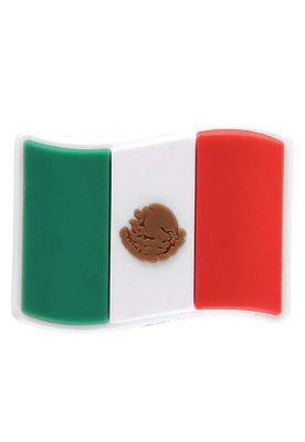 Jibbitz Crocs Bandera De México Blanco