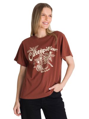 Polera Manga Corta Mujer Diseño Ladrillo