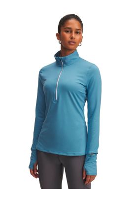 Polerón Running para Mujer Launch pro 1/2 Zip Azul