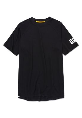 Polera M/Corta Lightweight Cooling Crw Hombre Negra