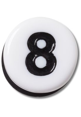 Jibbitz Crocs Número Ocho Pequeña Amistad Blanco