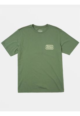 Polera manga corta Hombre Station Verde