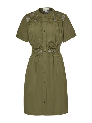 Vestido Lino Orgánico Mujer Geneva Verde