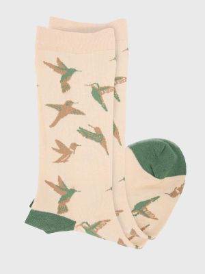 Imagen 2 del producto Calcetin Algodón Mujer Colibri Beige