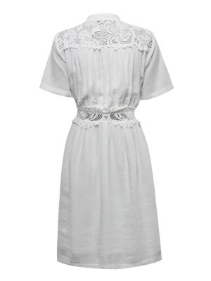 Imagen 2 del producto Vestido Lino Orgánico Mujer Geneva Blanco