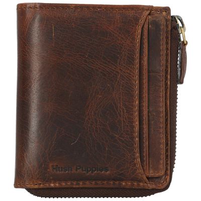 Billetera Cuero Hombre St Ethan Zip Café