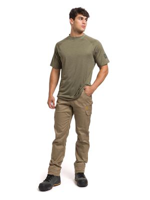 Polera M/Corta Lightweight Cooling Crw Hombre Verde