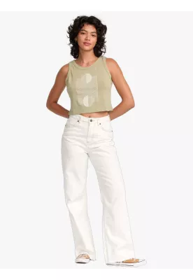 Jeans Mujer Coco Denim Blanco Rvca