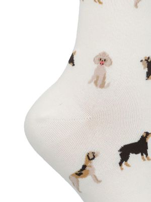 Imagen 2 del producto Calcetín Algodón Mujer C Cuff Multidog Crema