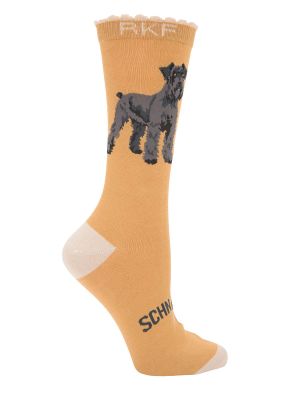 Calcetin Bambú Mujer St Schnauzer Beige/Crudo