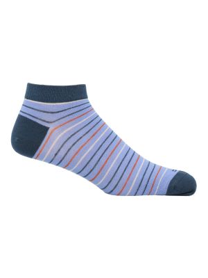 Calcetín Bambú Hombre Ped Stripe Azul