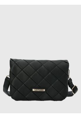 Cartera Ecocuero Mujer Trini Cross Negro