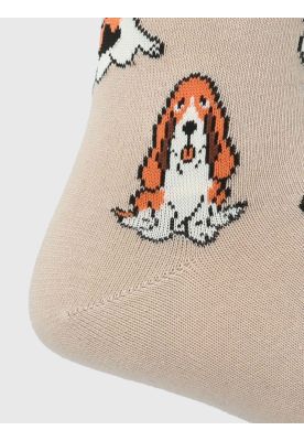 Imagen 2 del producto Calcetín Algodón Hombre C Cowdog Beige/Crudo