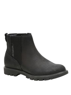 Botin Cuero Mujer Colorado Chelsea Negro