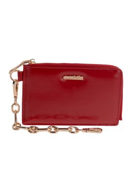 Billetera Mujer Chain Wallet Rojo