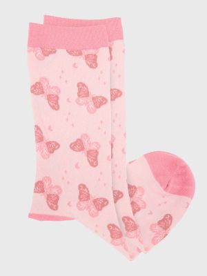 Imagen 2 del producto Calcetin Algodón Mujer Butterfl Rosado