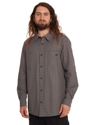 Camisa Manga Larga Hombre Gris