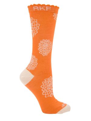 Calcetin Bambú Mujer St Dalia Naranjo