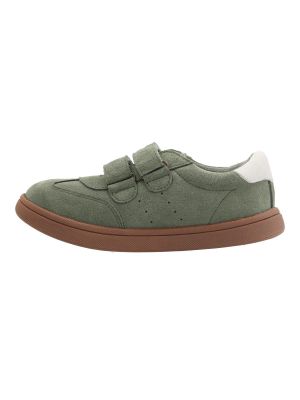 Zapatilla Cuero Clara-K Niño Verde