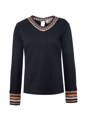 Polera Algodon Organico Mujer Pine Azul