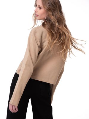 Imagen 2 del producto Camisa Manga Larga Mujer Waffle Knit Beige