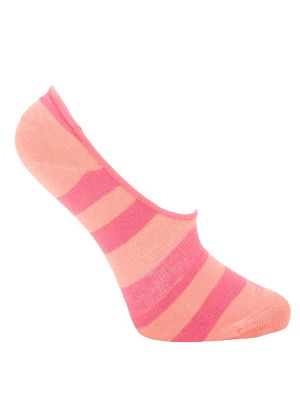 Calcetin Bambú Mujer Inv Stripe Rosado