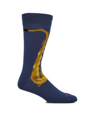 Imagen 2 del producto Calcetín Algodón Hombre Diff Trumpet Azul