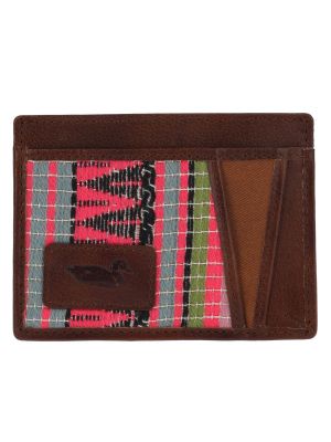 Tarjetero Cuero/Textil Mujer Sz Atzin Rosado