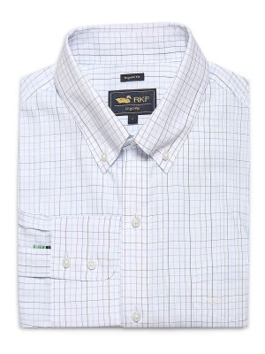 Camisa Libre de Arrugas Algodón Hombre Blanco