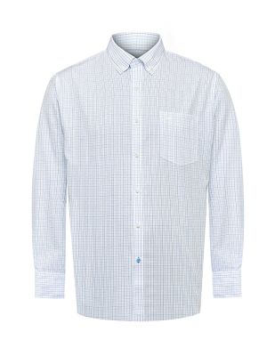 Imagen 2 del producto Camisa Libre de Arrugas Algodón Hombre Blanco