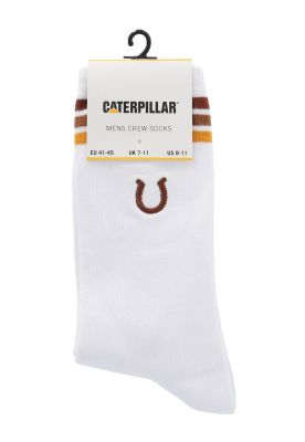 Calcetín Largo Diseño Herradura Hombre Blanco