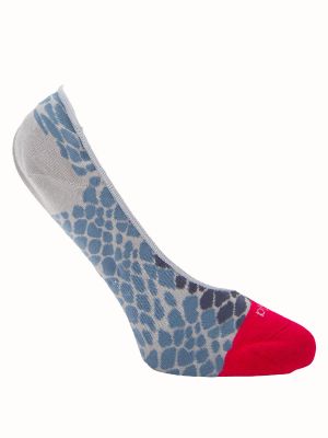 Calcetín Algodón Mujer Inv Ani Print Gris