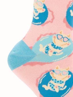 Imagen 2 del producto Calcetín Algodón Mujer C Cat Rosado